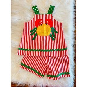 The Bailey boys size 4t crab two piece set‎ EUC